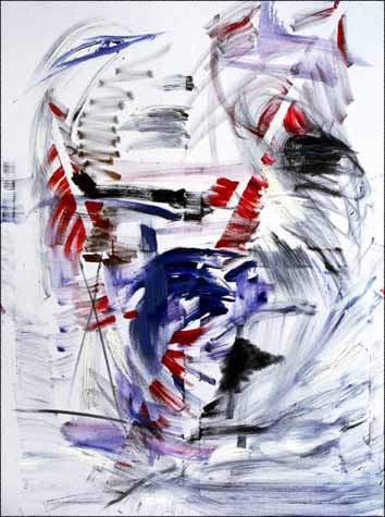 Bending To Its Will #4, oil on canvas, 48"x36"