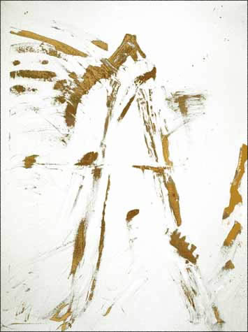 Easel As Totem: 4, oil on canvas, 48"x36"