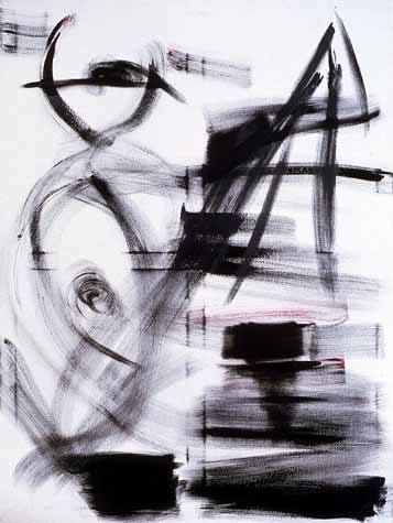 Easel As Totem: 8, oil on canvas, 48"x36"